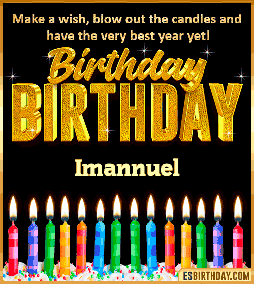 Happy Birthday Wishes Imannuel

