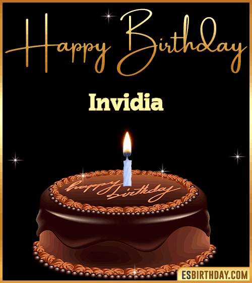 chocolate birthday cake Invidia
