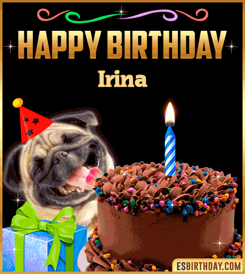 Gif Funny Happy Birthday Irina
