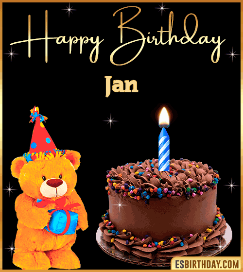 Happy Birthday Wishes gif Jan
