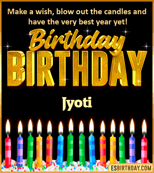 Happy Birthday Wishes Jyoti
