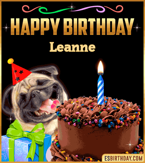Gif Funny Happy Birthday Leanne
