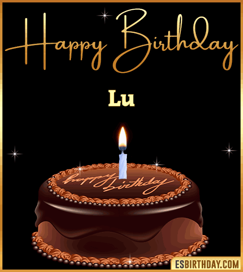 chocolate birthday cake Lu
