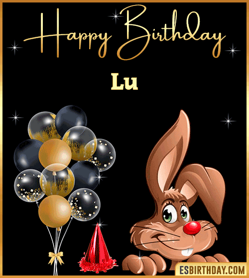 Happy Birthday gif Animated Funny Lu
