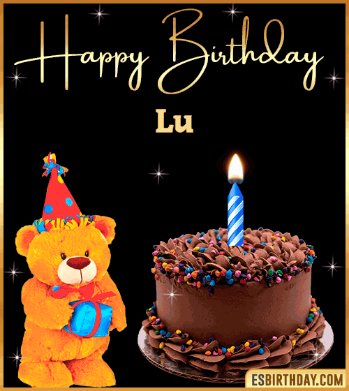 Happy Birthday Wishes gif Lu

