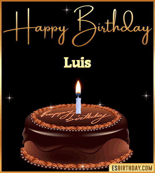 chocolate birthday cake Luis
