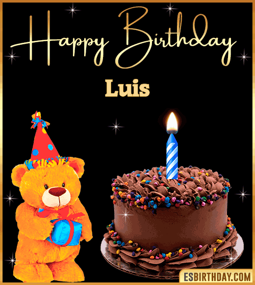 Happy Birthday Wishes gif Luis
