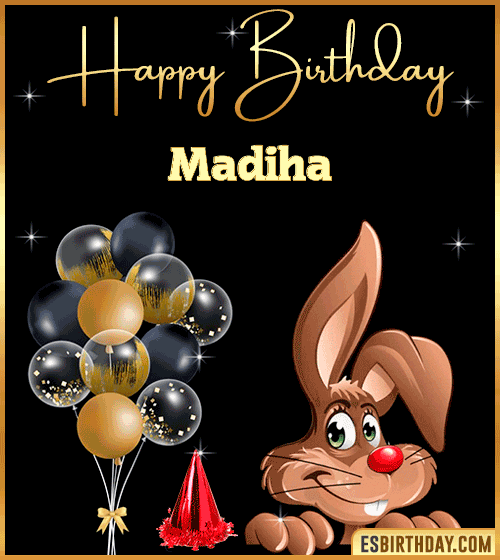Happy Birthday gif Animated Funny Madiha
