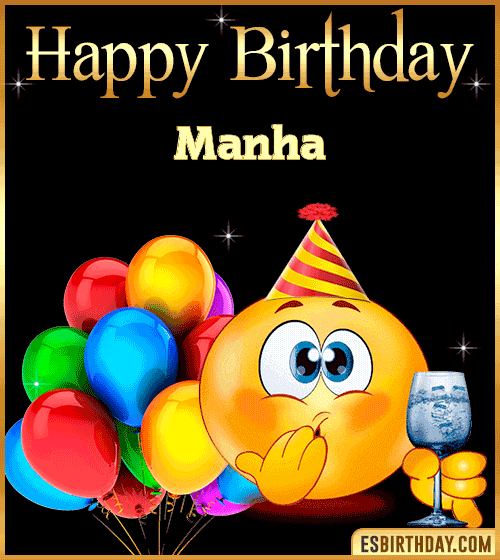 Funny Birthday gif Manha
