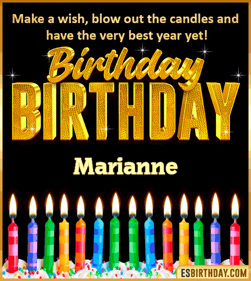 Happy Birthday Wishes Marianne

