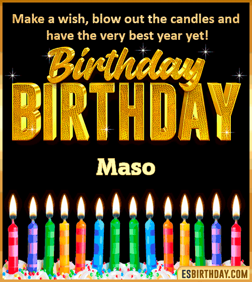 Happy Birthday Wishes Maso
