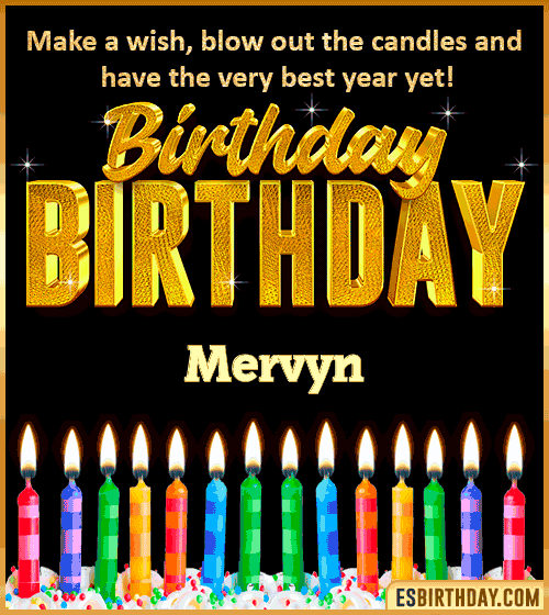 Happy Birthday Wishes Mervyn
