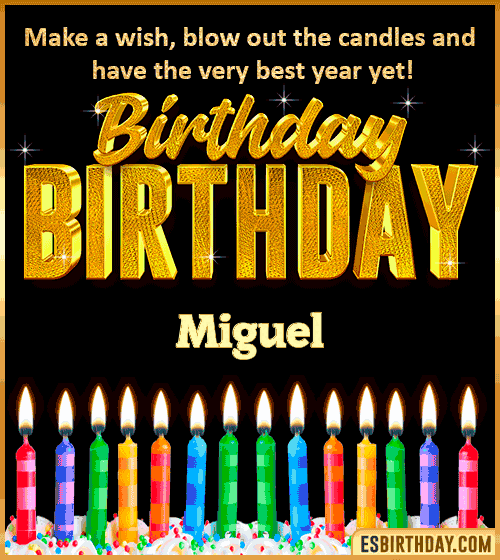 Happy Birthday Wishes Miguel
