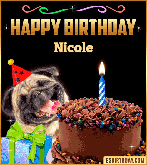 Gif Funny Happy Birthday Nicole
