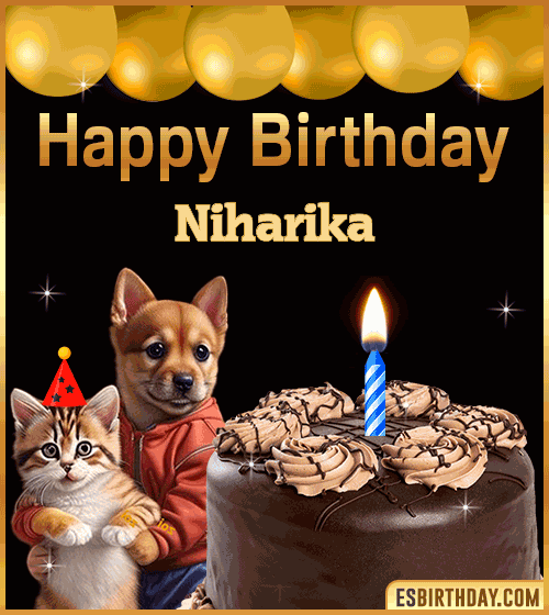 Happy Birthday funny Animated Gif Niharika
