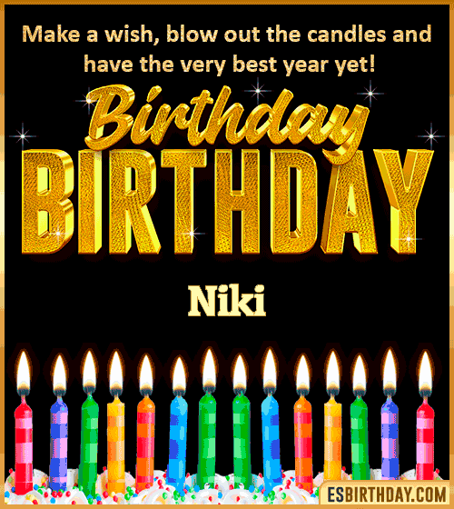 Happy Birthday Wishes Niki
