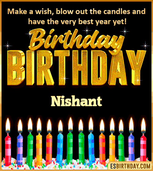 Happy Birthday Wishes Nishant
