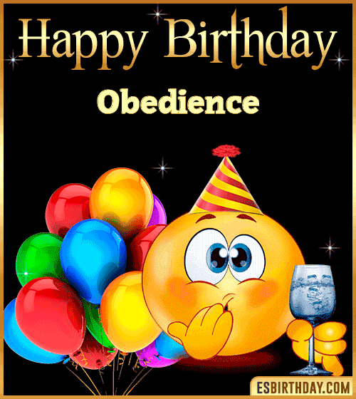 Funny Birthday gif Obedience
