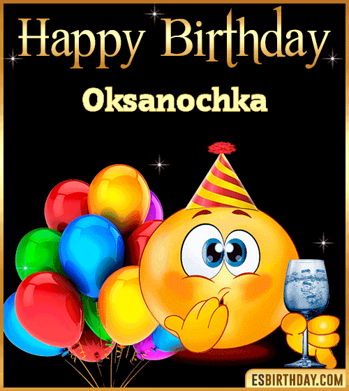 Funny Birthday gif Oksanochka
