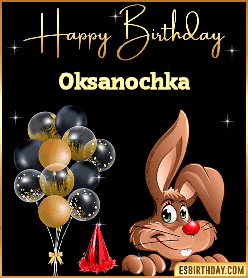 Happy Birthday gif Animated Funny Oksanochka
