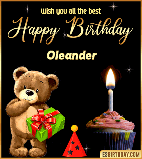 Gif Happy Birthday Oleander
