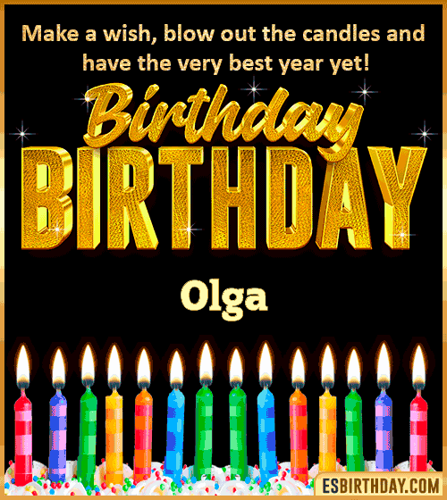 Happy Birthday Wishes Olga