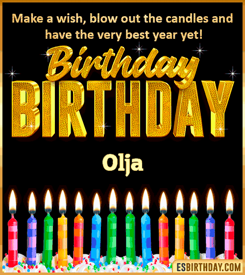 Happy Birthday Wishes Olja
