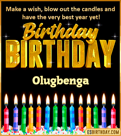 Happy Birthday Wishes Olugbenga
