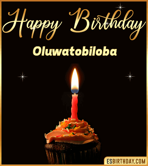 Birthday Cake with name gif Oluwatobiloba
