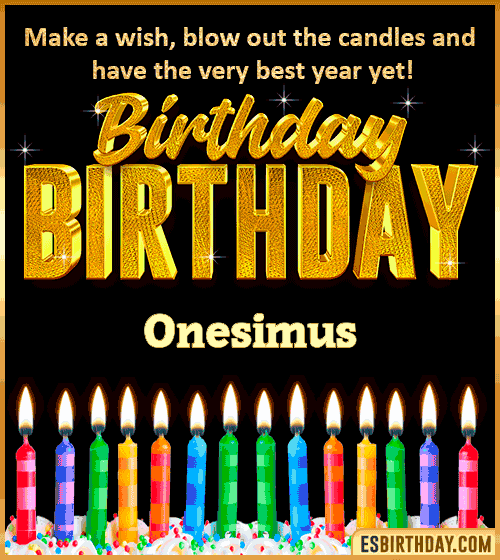 Happy Birthday Wishes Onesimus
