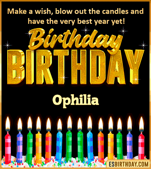 Happy Birthday Wishes Ophilia
