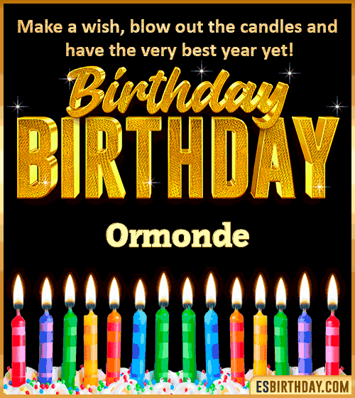 Happy Birthday Wishes Ormonde

