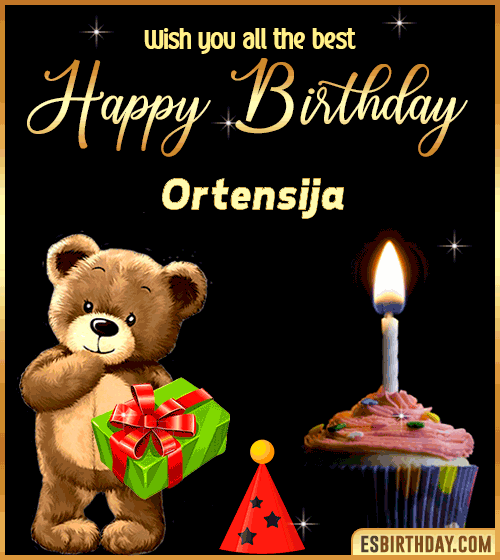 Gif Happy Birthday Ortensija
