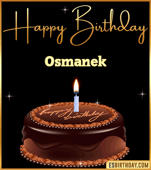 chocolate birthday cake Osmanek
