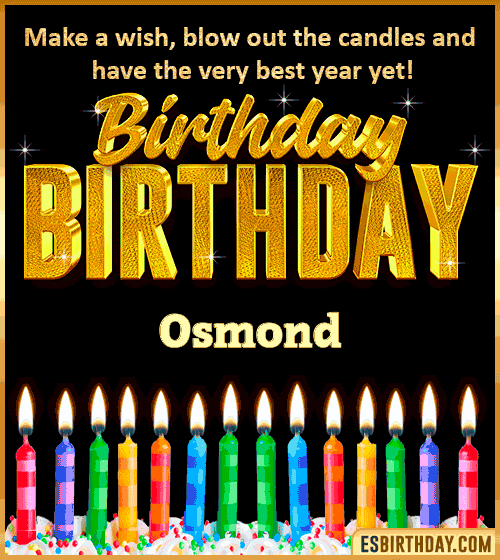 Happy Birthday Wishes Osmond
