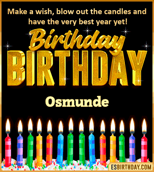 Happy Birthday Wishes Osmunde
