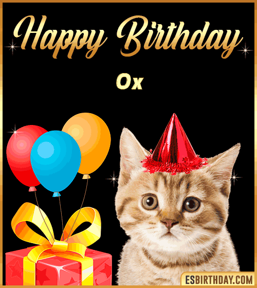 Happy Birthday gif Funny Ox
