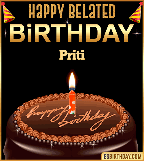 Belated Birthday Gif Priti
