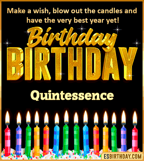 Happy Birthday Wishes Quintessence
