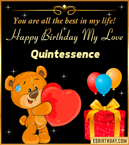 Happy Birthday my love gif animated Quintessence
