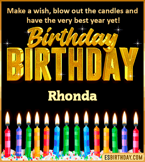 Happy Birthday Wishes Rhonda
