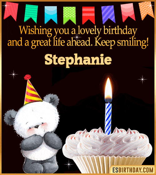 Happy Birthday Cake Wishes Gif Stephanie
