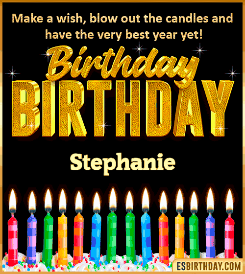 Happy Birthday Wishes Stephanie
