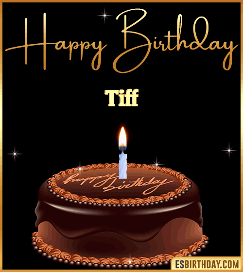 chocolate birthday cake Tiff
