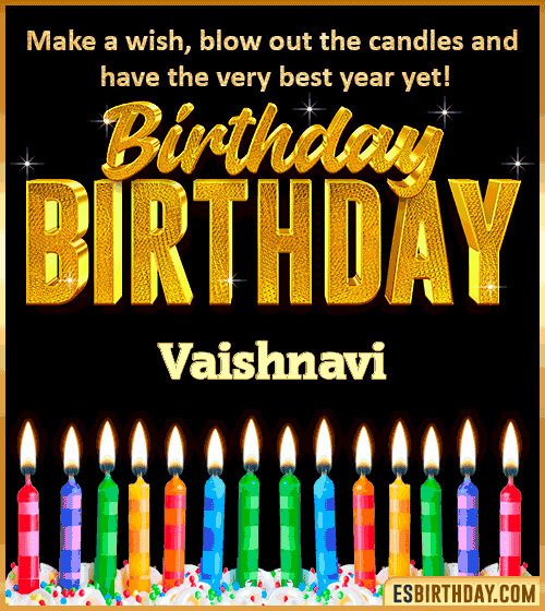 Happy Birthday Wishes Vaishnavi
