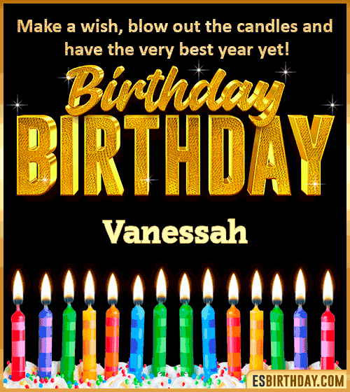 Happy Birthday Wishes Vanessah
