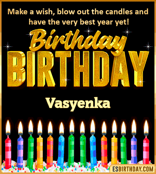 Happy Birthday Wishes Vasyenka

