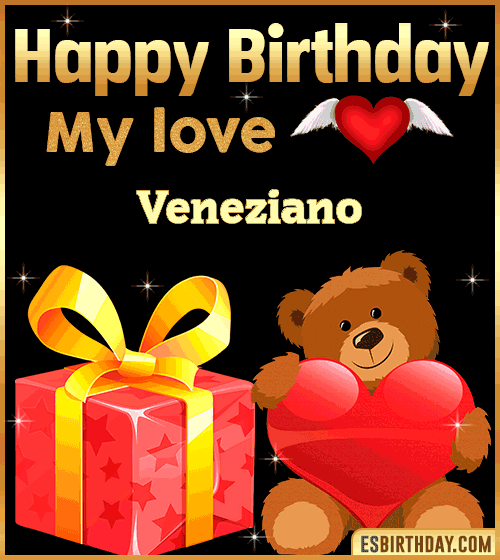 Gif happy Birthday my love Veneziano
