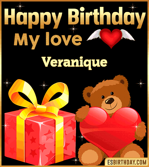 Gif happy Birthday my love Veranique
