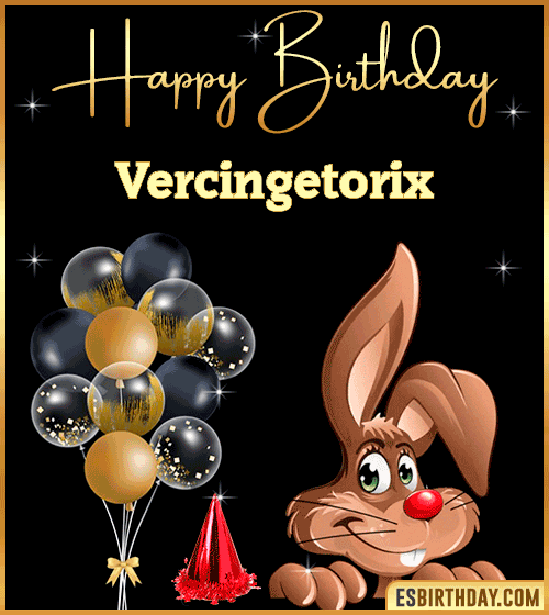 Happy Birthday gif Animated Funny Vercingetorix
